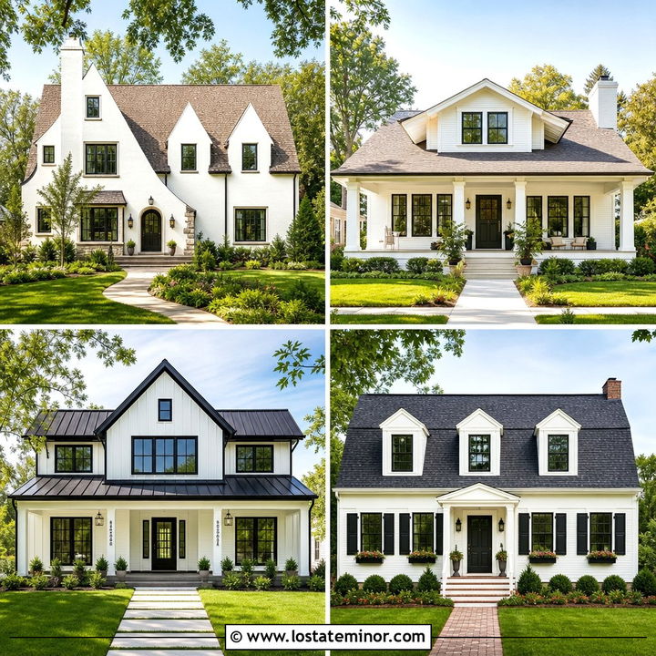 30 Warm White House Design With Dormers Ideas for Storybook Charm