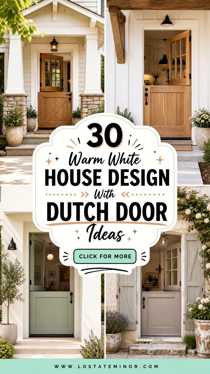 30 Warm White House Design With Dutch Door Ideas With Cozy Charm - 30 Warm White House Design With Dutch Door Ideas With Cozy Charm