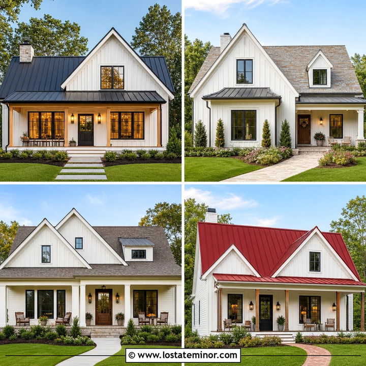 30 Warm White House Design With Roof Ideas For Dreamy Exteriors