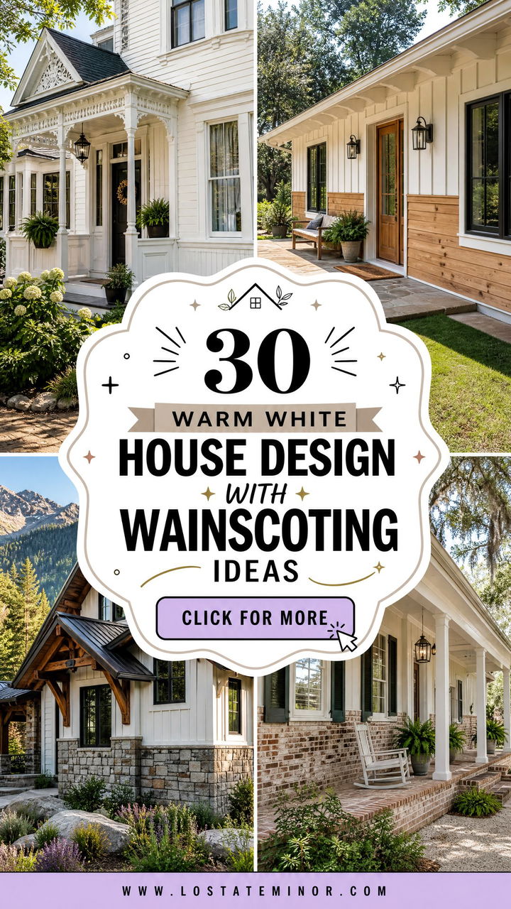 30 Warm White House Design With Wainscoting Ideas Youll Love - 30 Warm White House Design With Wainscoting Ideas You’ll Love