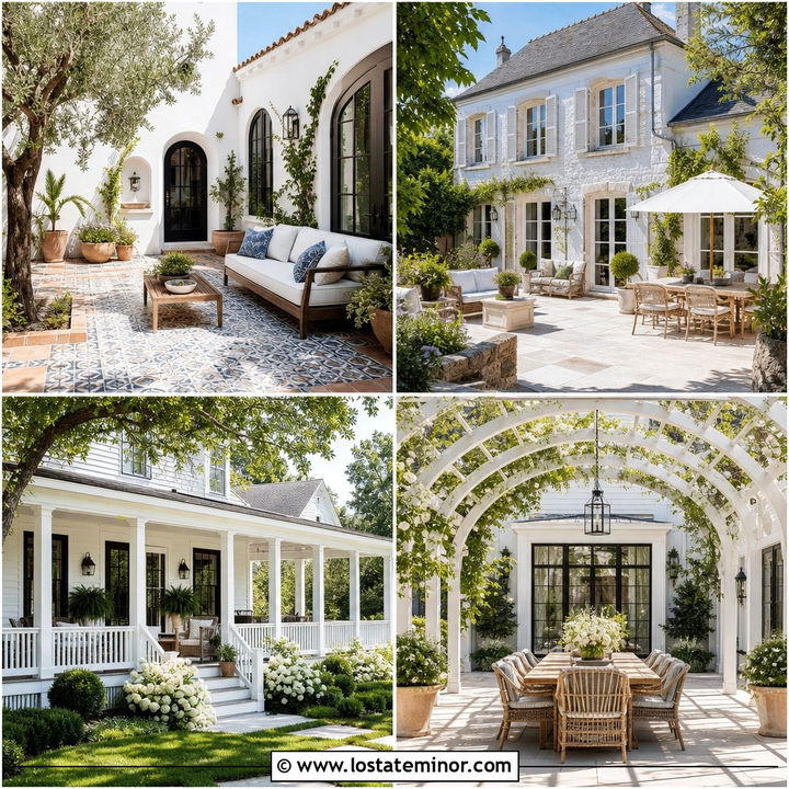 30 White House Design With Backyard Ideas for Outdoor Living