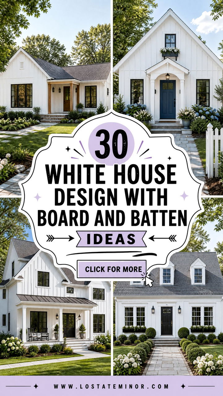 30 White House Design With Board and Batten Ideas Youll Love - 30 White House Design With Board and Batten Ideas You’ll Love
