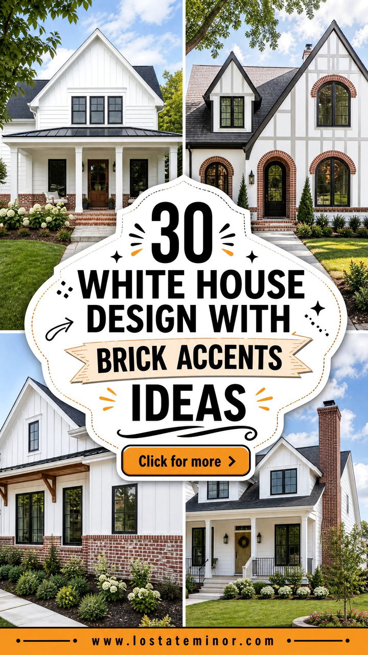 30 White House Design With Brick Accents Ideas for Timeless Charm - 30 White House Design With Brick Accents Ideas for Timeless Charm