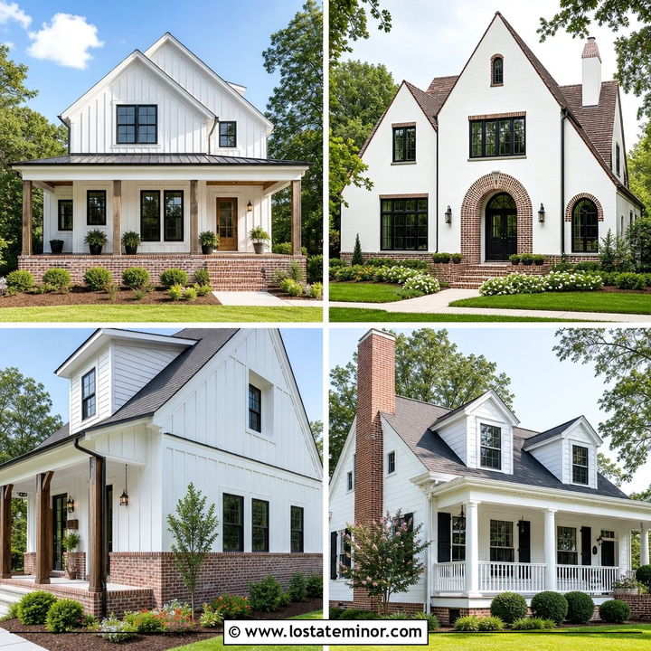 30 White House Design With Brick Accents Ideas for Timeless Charm