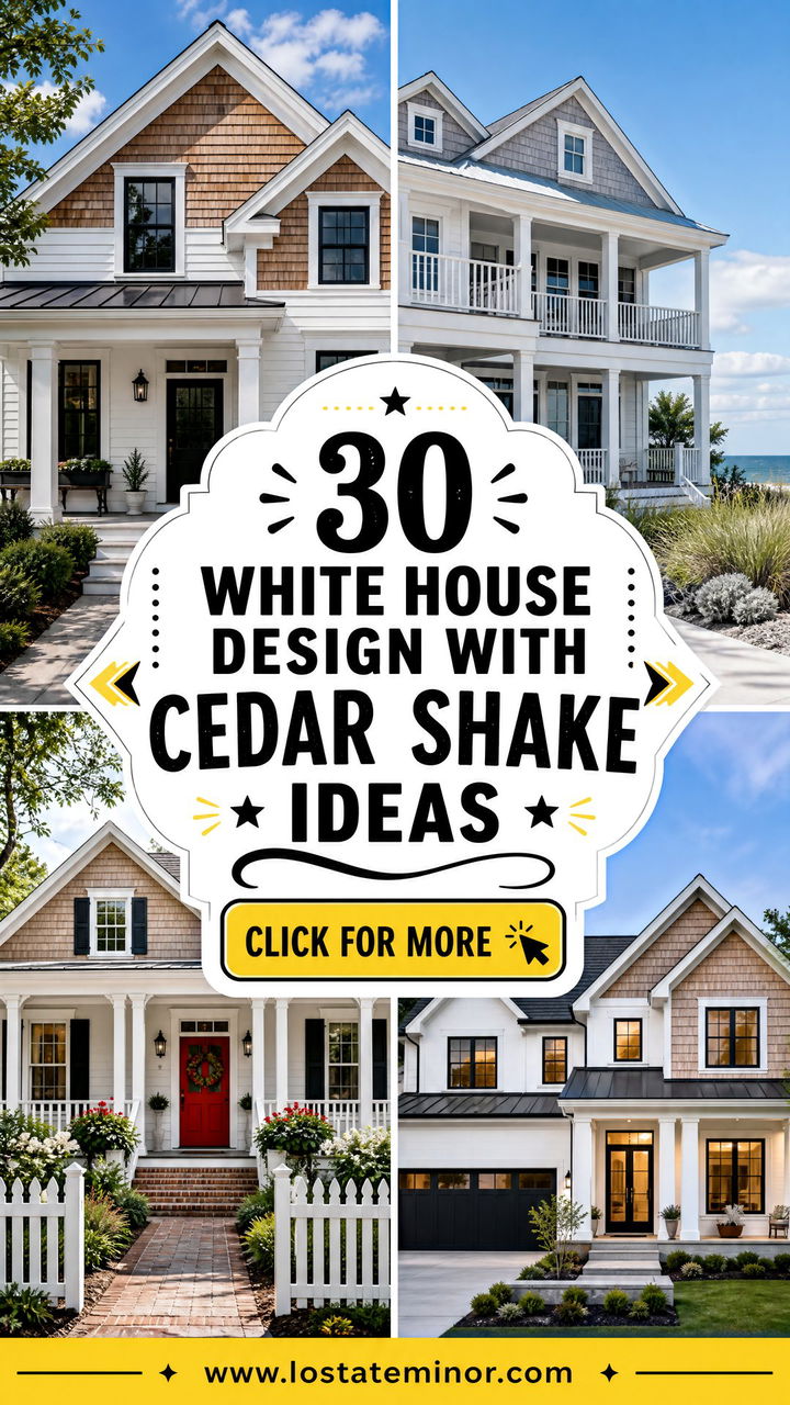 30 White House Design With Cedar Shake Ideas With Rustic Charm - 30 White House Design With Cedar Shake Ideas With Rustic Charm