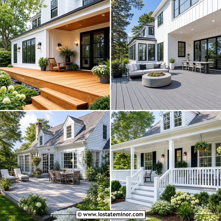 30 White House Design With Deck Ideas for Outdoor Style