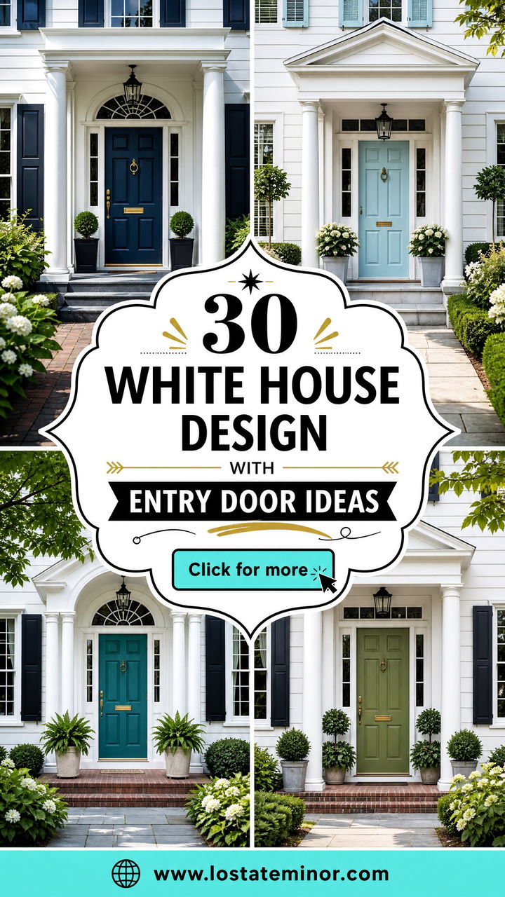 30 White House Design With Entry Door Ideas for a Grand Welcome - 30 White House Design With Entry Door Ideas for a Grand Welcome
