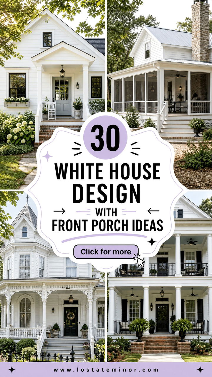30 White House Design With Front Porch Ideas for Welcoming Style - 30 White House Design With Front Porch Ideas for Welcoming Style