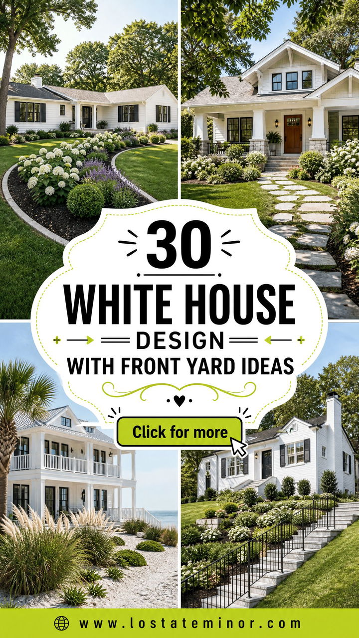 30 White House Design With Front Yard Ideas for Fresh Curb Appeal - 30 White House Design With Front Yard Ideas for Fresh Curb Appeal
