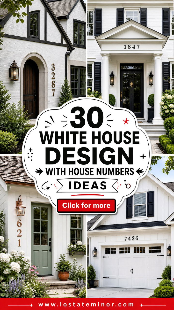 30 White House Design With House Numbers Ideas for a Polished Look - 30 White House Design With House Numbers Ideas for a Polished Look