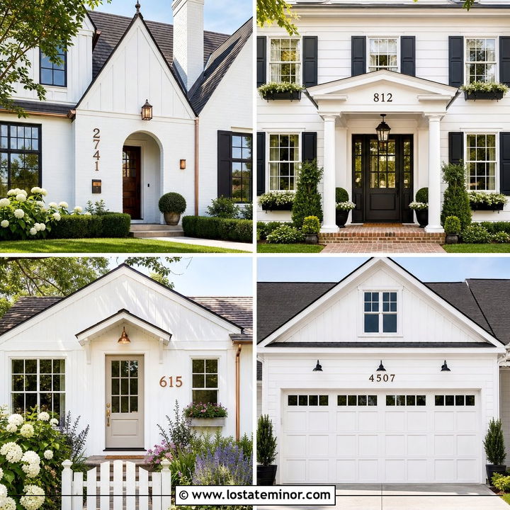 30 White House Design With House Numbers Ideas for a Polished Look