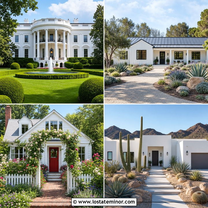 30 White House Design With Landscaping Ideas to Boost Curb Appeal