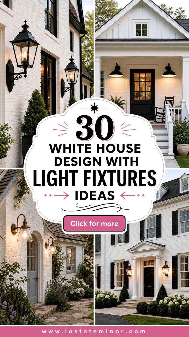 30 White House Design With Light Fixtures Ideas for Warm Welcomes - 30 White House Design With Light Fixtures Ideas for Warm Welcomes