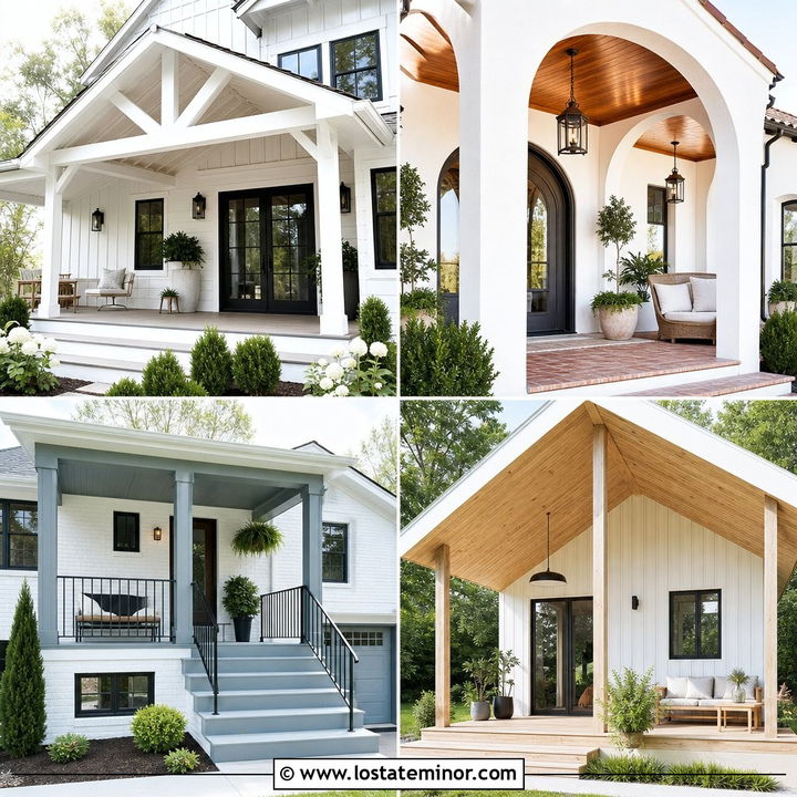 30 White House Design With Porch Ceiling Ideas for Elevated Style