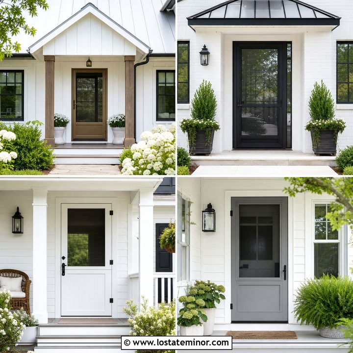 30 White House Design With Screen Door Ideas for Summer Charm