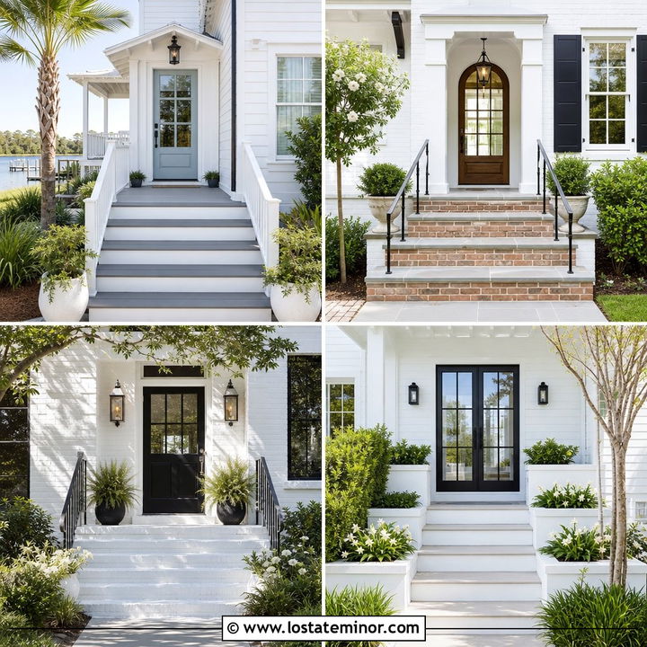 30 White House Design With Steps Ideas for a Welcoming Entry