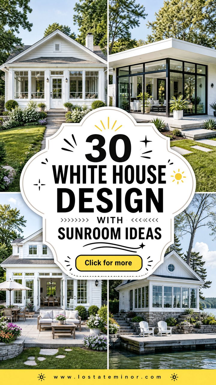 30 White House Design With Sunroom Ideas for Relaxed Living - 30 White House Design With Sunroom Ideas for Relaxed Living