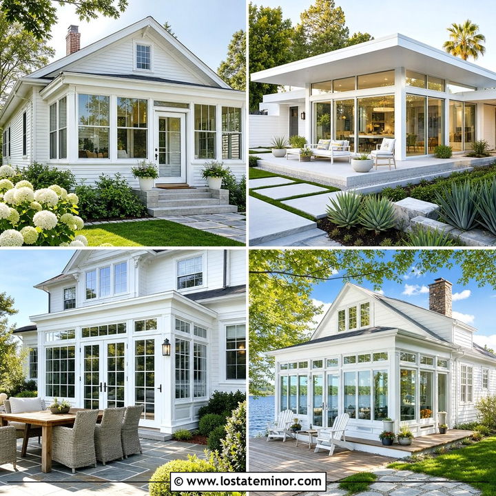 30 White House Design With Sunroom Ideas for Relaxed Living