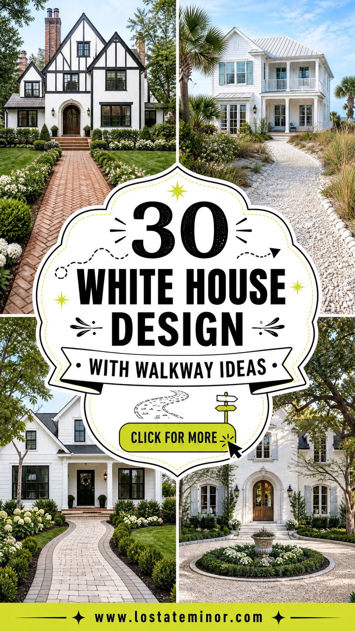 30 White House Design With Walkway Ideas for Inviting Entries - 30 White House Design With Walkway Ideas for Inviting Entries
