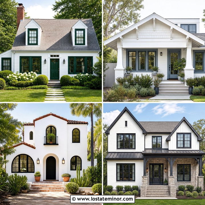 30 White House Design With Window Frames Ideas for Bold Contrast