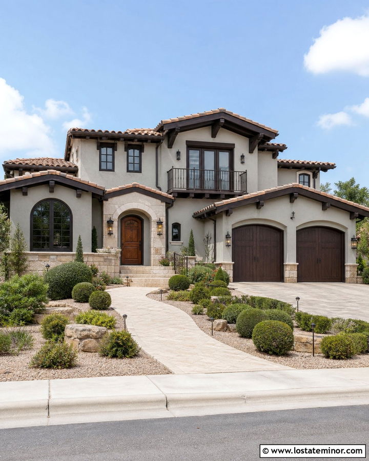 Amazing Gray Greige House With Dark Brown Trim - 30 Greige House Design With Trim Ideas