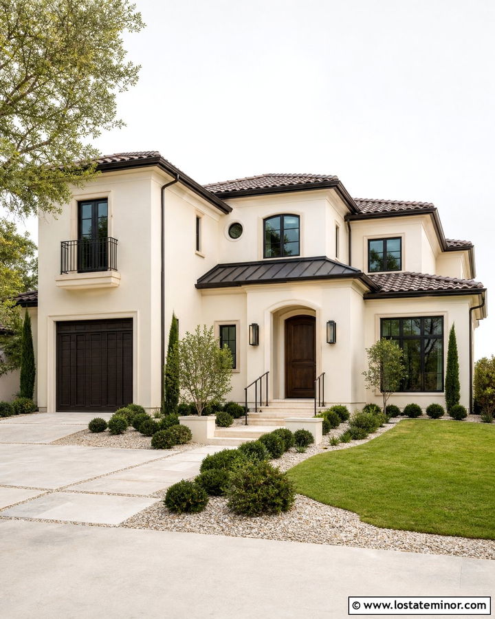 Beige House With Bronze Trim - 30 Beige House Design With Trim Ideas