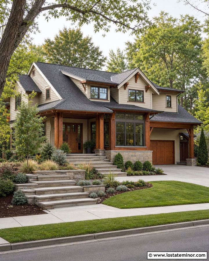 Beige House With Cedar Trim Sunroom - 30 Beige House Design With Sunroom Ideas