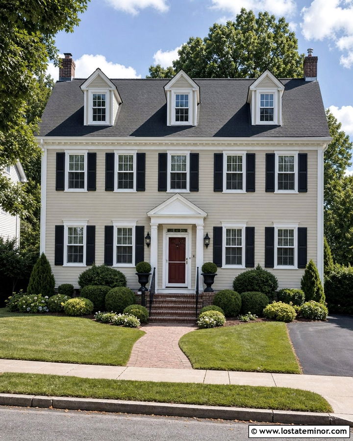 Beige House With Glass And Screen Storm Door - 30 Beige House Design With Screen Door Ideas