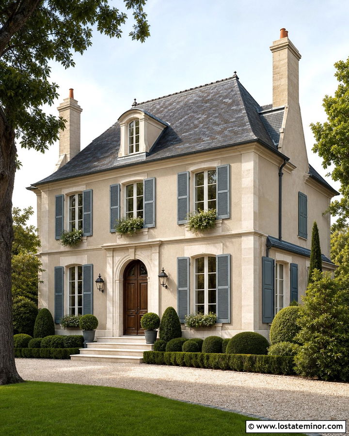 Beige House With Slate Roof - 30 Beige House Design With Roof Ideas