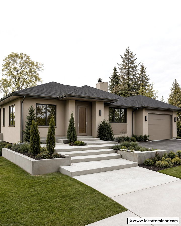 Beige House With Taupe Storm Door - 30 Beige House Design With Storm Door Ideas