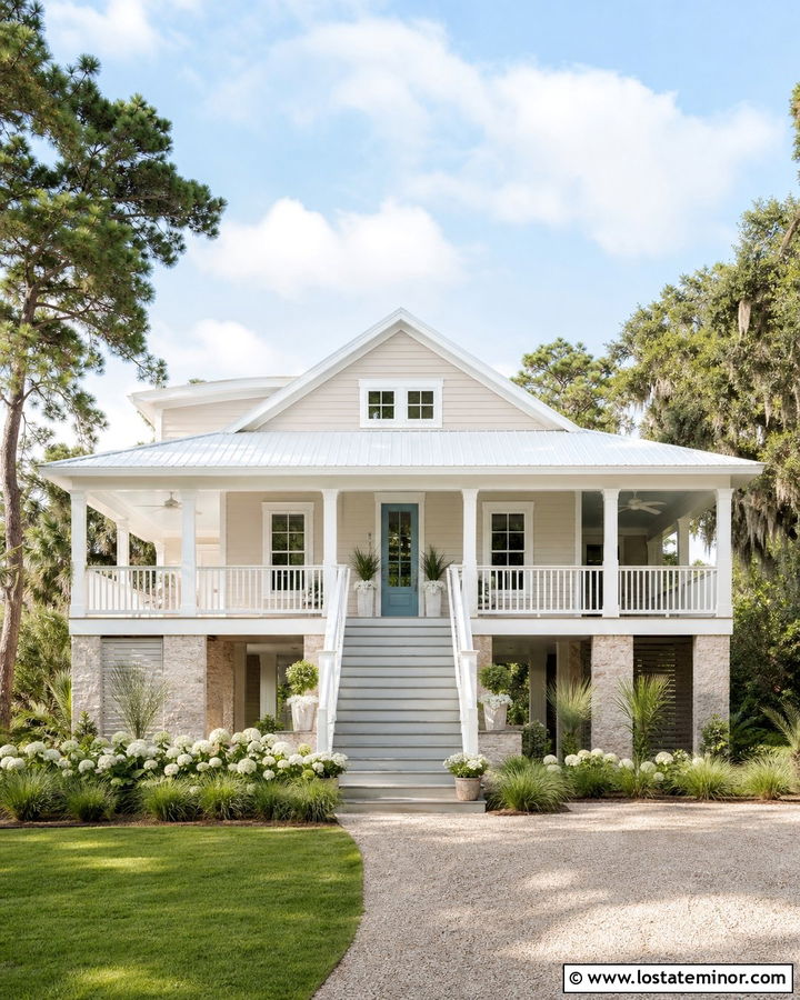 Beige House With White Metal Roof - 30 Beige House Design With Roof Ideas