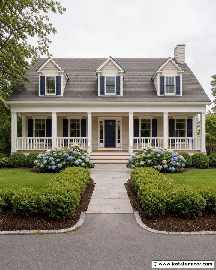 Beige House With White Trim And Shingles - 30 Beige House Design With Shingles Ideas