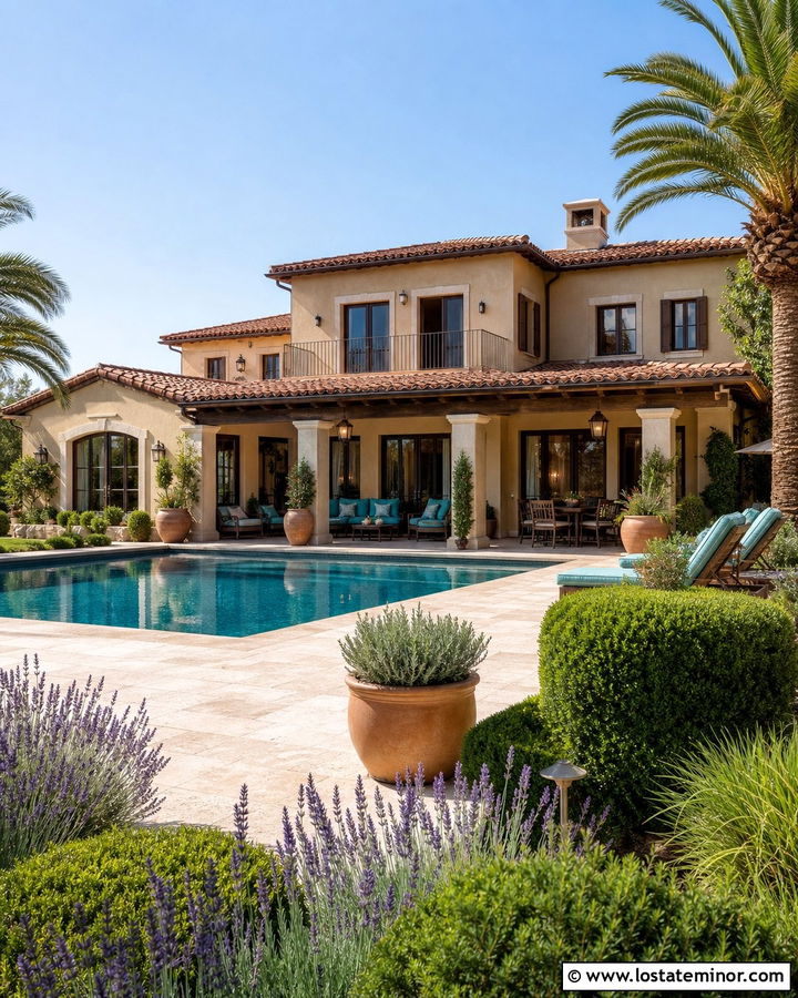 Beige Stucco House With Pool - 30 Beige House Design With Backyard Ideas