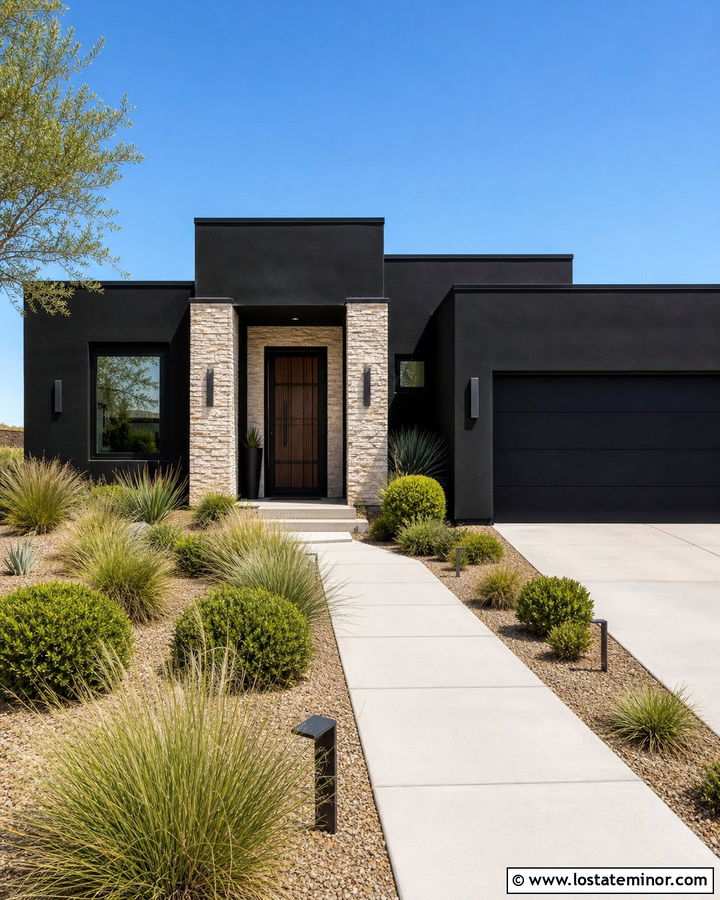 Black House With Security Screen Door - 30 Black House Design With Screen Door Ideas