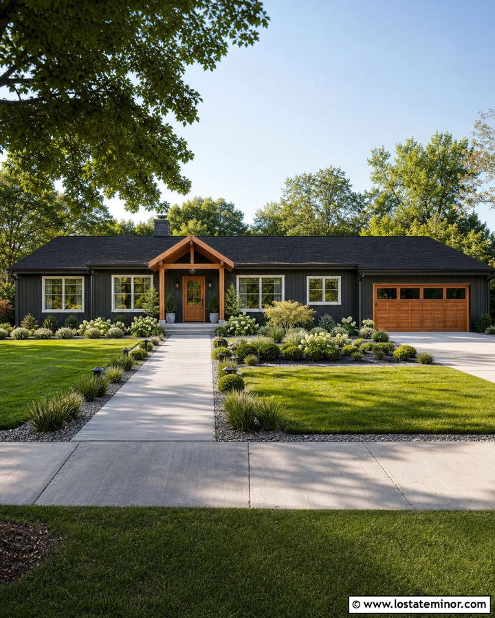 Charcoal Grey Board And Batten Ranch House - 30 Charcoal Grey House Design With Board and Batten Ideas