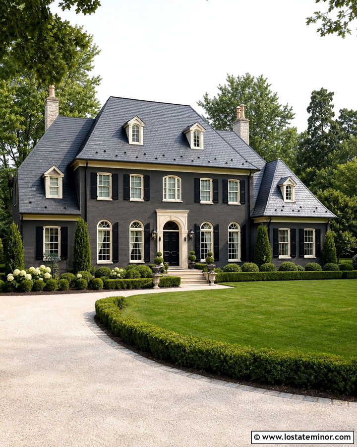 Charcoal Grey House With Black Slate Roof - 30 Charcoal Grey House Design With Roof Ideas