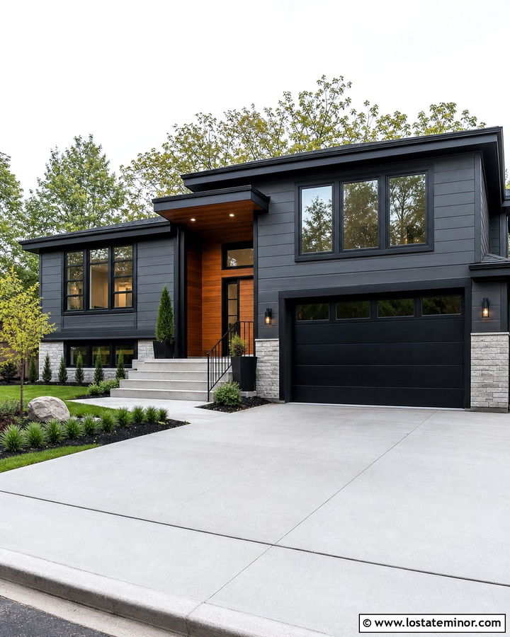 Charcoal Grey House With Black Trim - 30 Charcoal Grey House Design With Accents Ideas