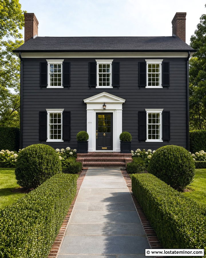 Charcoal Grey House With Charcoal Dutch Door - 30 Charcoal Grey House Design With Dutch Door Ideas