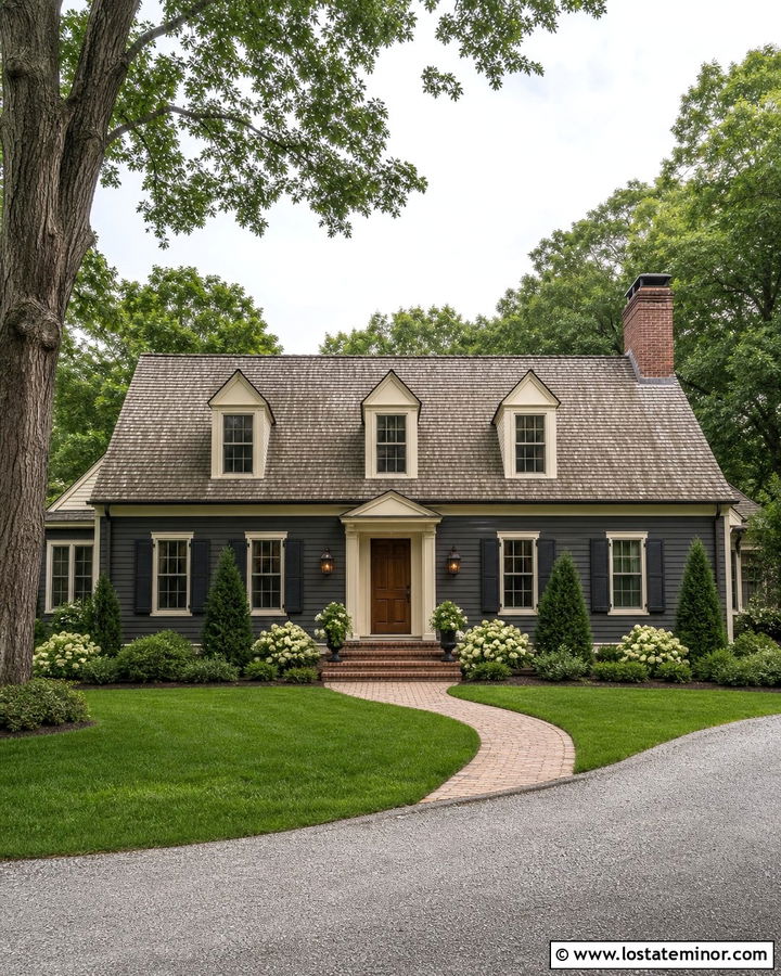 Charcoal Grey House With Cream Dormers - 30 Charcoal Grey House Design With Dormers Ideas