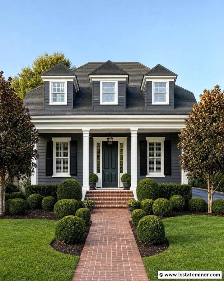 Charcoal Grey House With Hipped Dormers - 30 Charcoal Grey House Design With Dormers Ideas