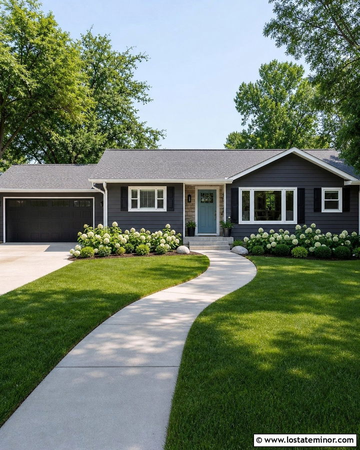 Charcoal Grey House With Light Gray Shingle Roof - 30 Charcoal Grey House Design With Roof Ideas