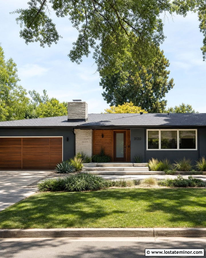 Charcoal Grey House With Low Pitch Shingles - 30 Charcoal Grey House Design With Shingles Ideas