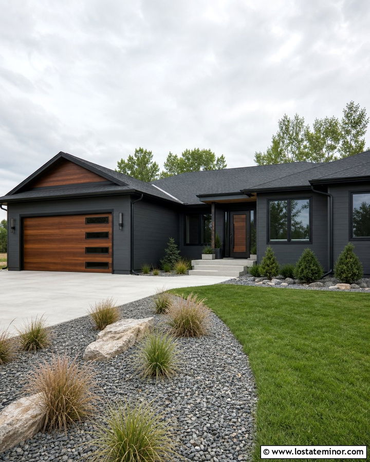 Charcoal Grey House With Matching Storm Door - 30 Charcoal Grey House Design With Storm Door Ideas