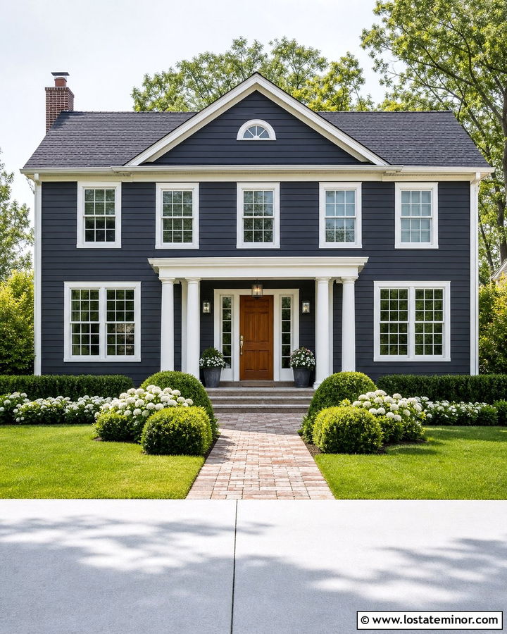 Charcoal Grey House With White Trim - 30 Charcoal Grey House Design With Accents Ideas