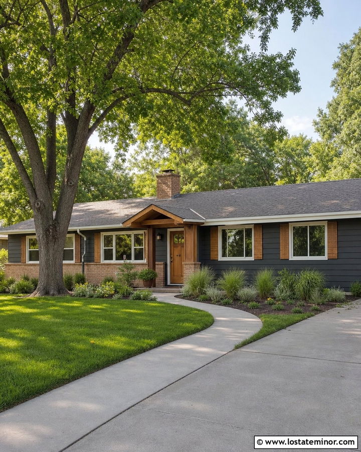 Charcoal Grey Ranch House Siding - 30 Charcoal Grey House Design With Siding Ideas