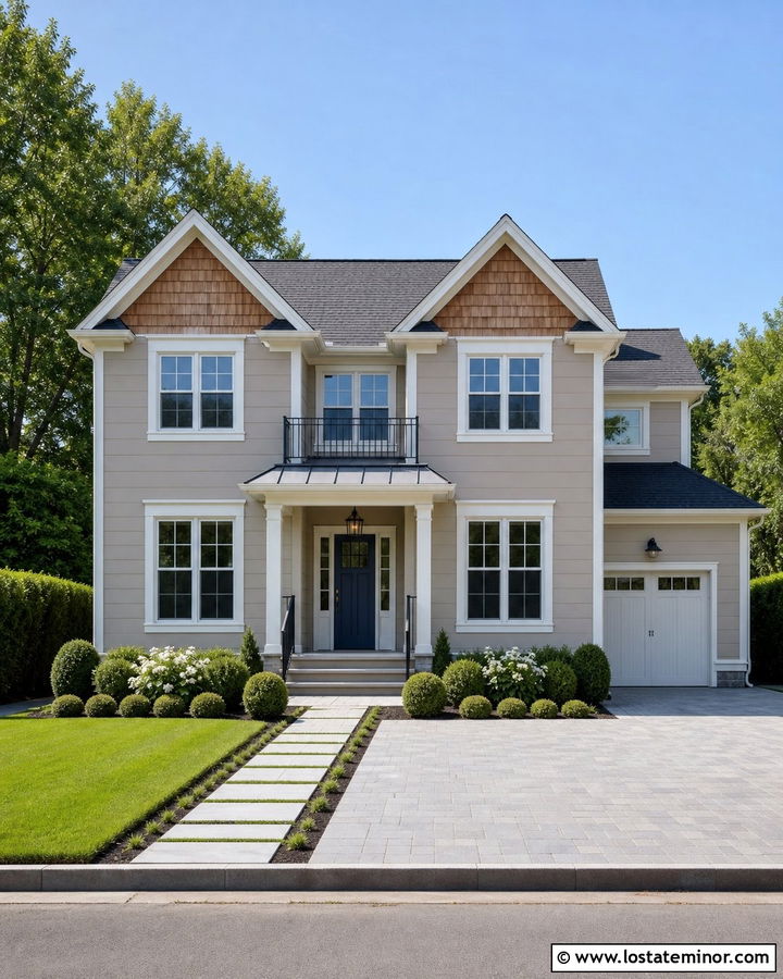 Cool Taupe House With Cedar Shake And Gray Roof - 30 Taupe House Design With Cedar Shake Ideas