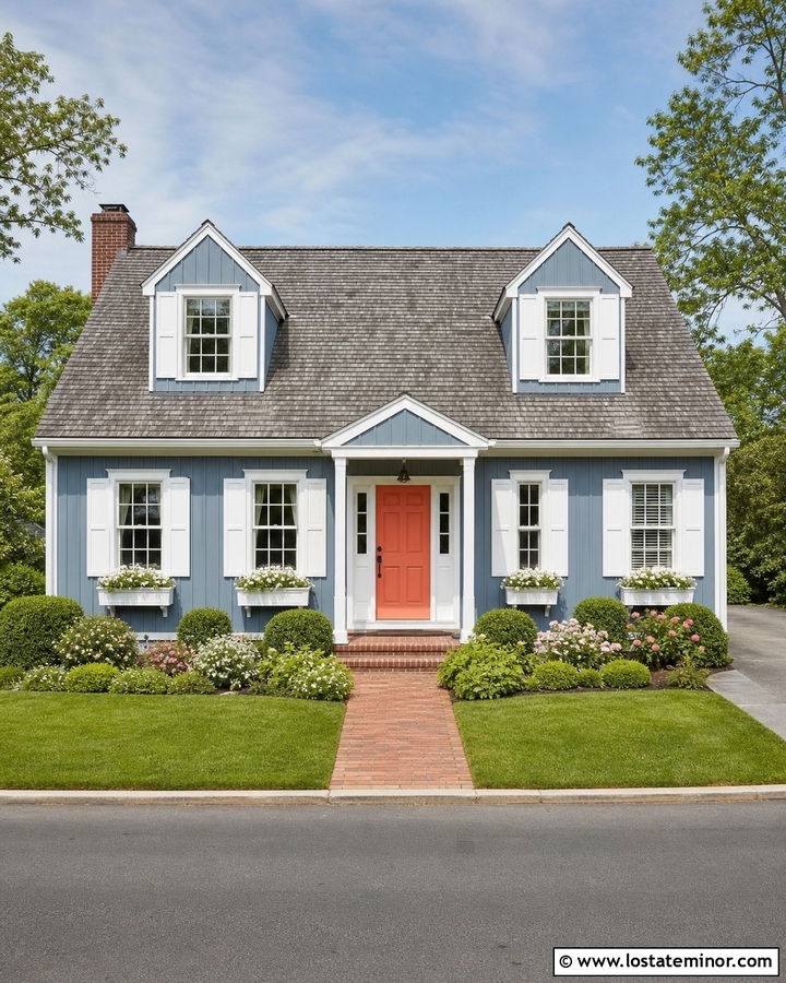 Denim Blue Board And Batten Cape Cod - 30 Denim Blue House Design With Board and Batten Ideas