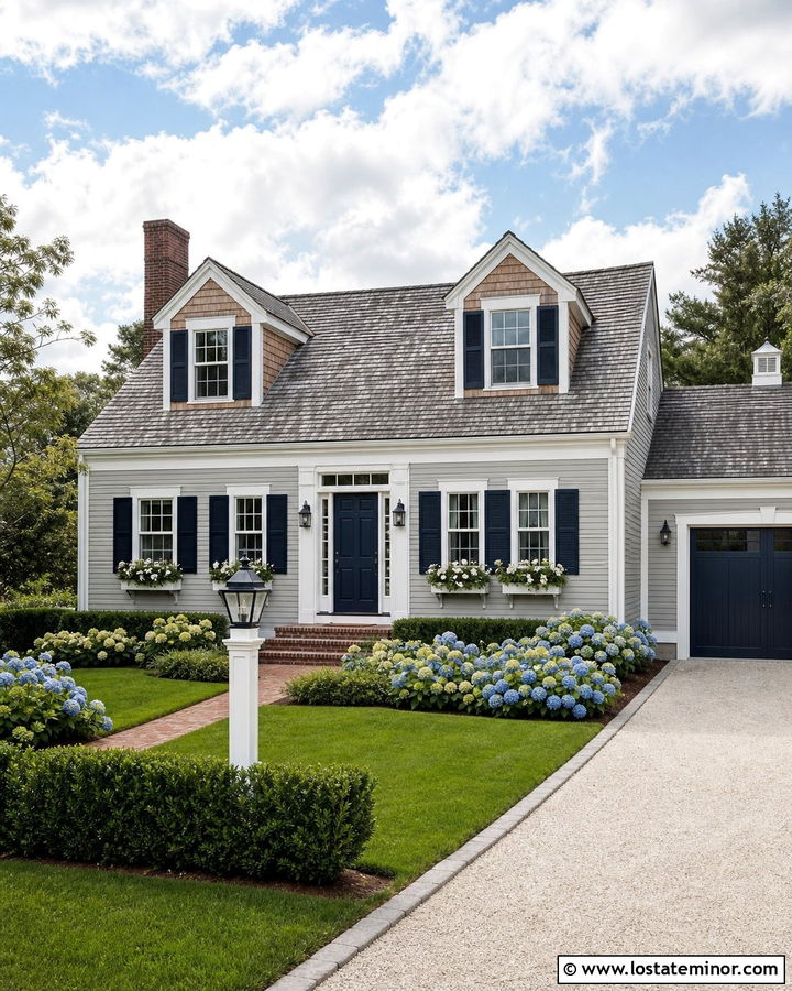 Dove Grey Cape Cod With Cedar Shake - 30 Dove Grey House Design With Cedar Shake Ideas