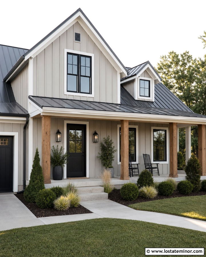 Dove Grey House With Black Dutch Door - 30 Dove Grey House Design With Dutch Door Ideas