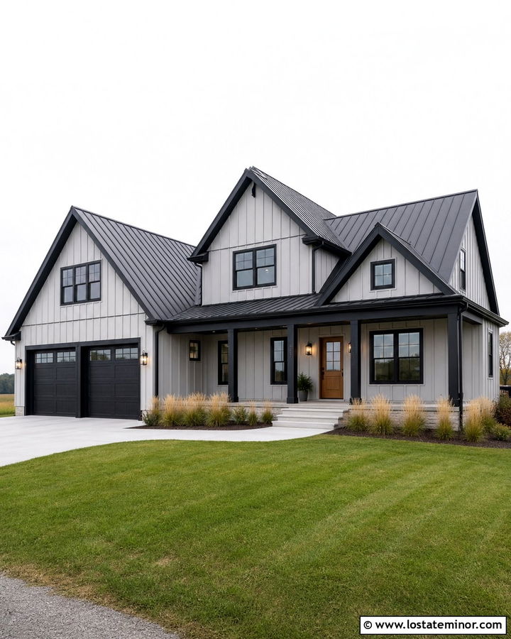 Dove Grey House With Black Trim - 30 Dove Grey House Design With Trim Ideas